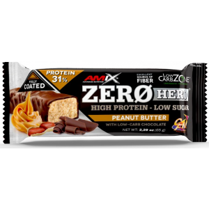 Батончик Low-Carb ZeroHero Protein Bar 65г 1/15 - Peanut Butter